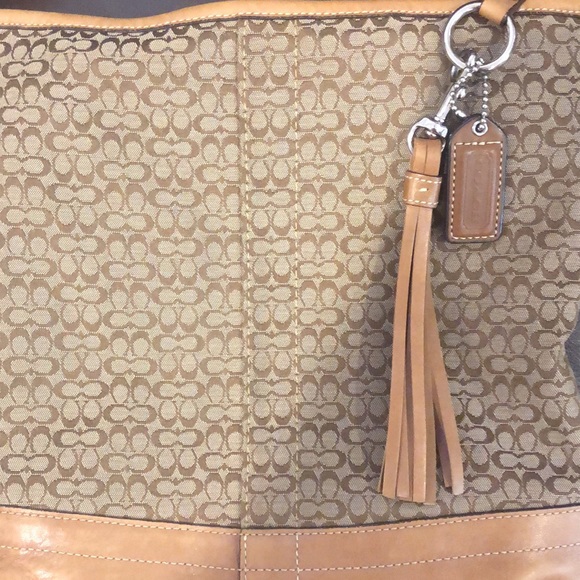 COACH Mini Jacquard Signature C Crossbody Convertible Tote Shoulder Bag - Picture 9 of 17